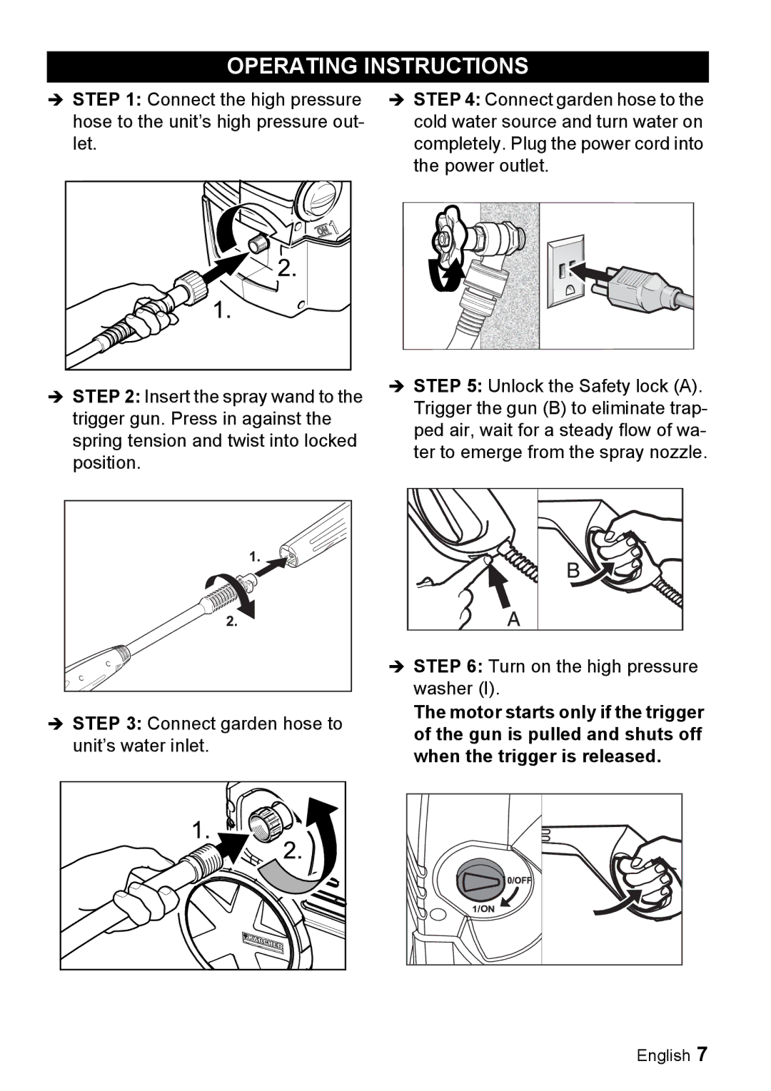 Karcher K 5.93 manual Operating Instructions 