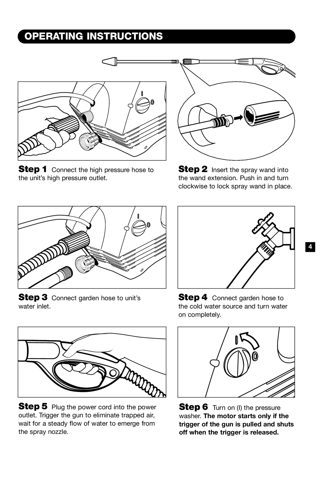 Karcher K120 M specifications Operating Instructions 