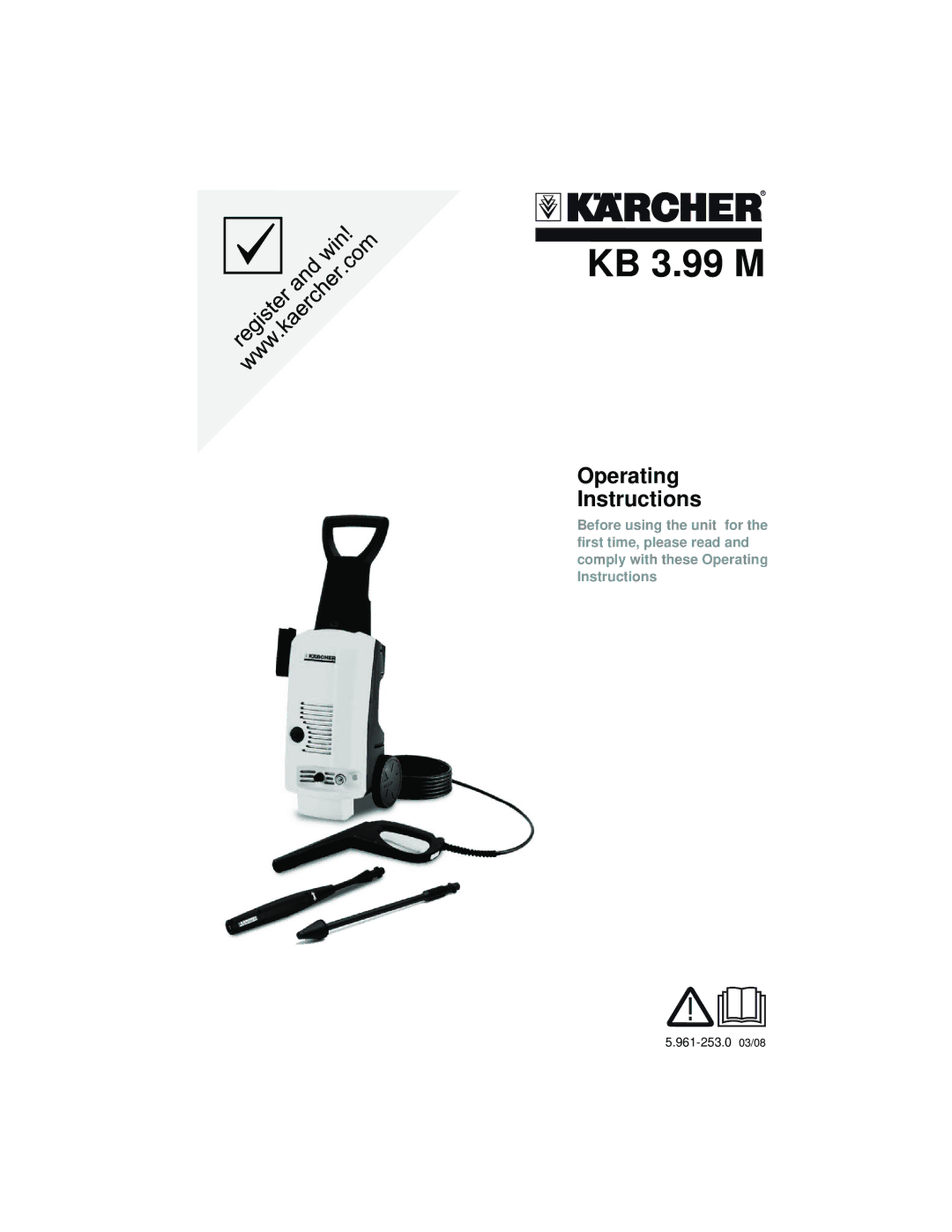 Karcher KB 3.99 M manual 