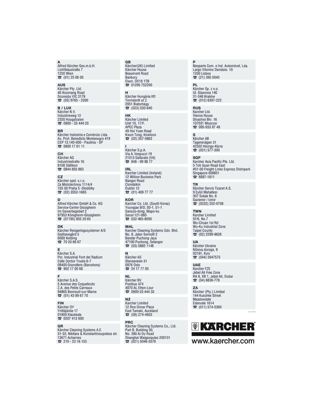 Karcher KB 3.99 M manual Lux 