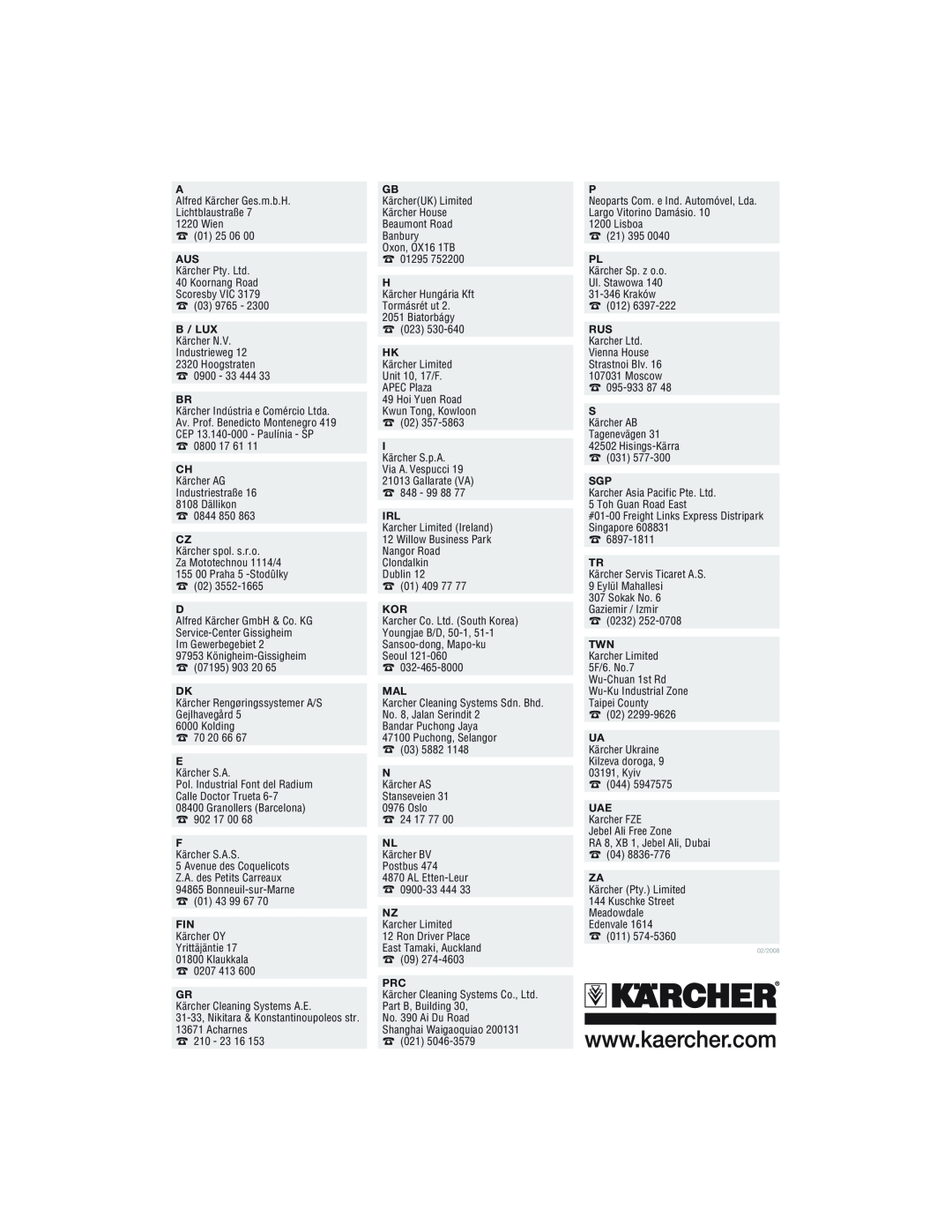 Karcher KB 3.99 M manual B / Lux 