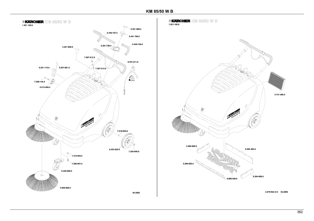 Karcher KM 85/50 W B manual KM85/50WB 