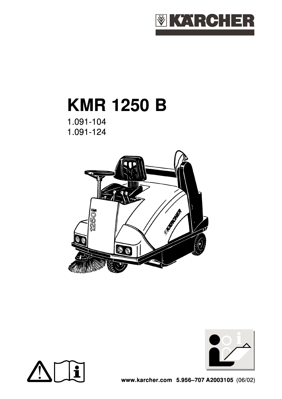 Karcher KMR 1250 B manual 1.091-104 1.091-124 