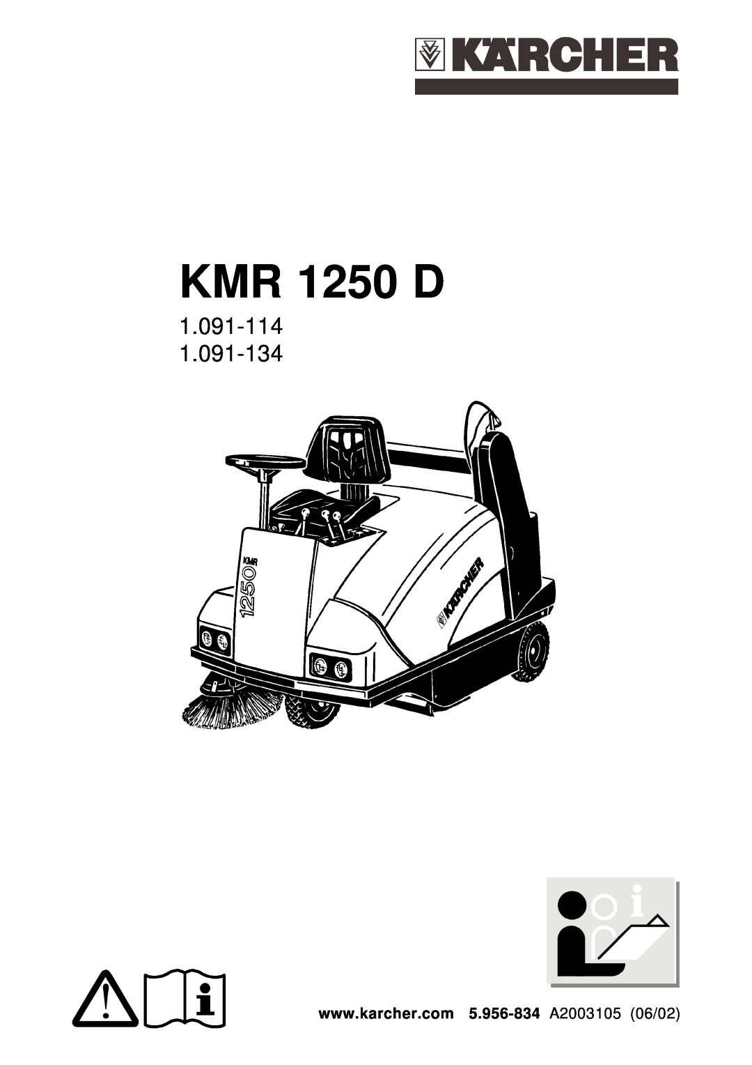 Karcher KMR 1250 D manual 1.091-114 