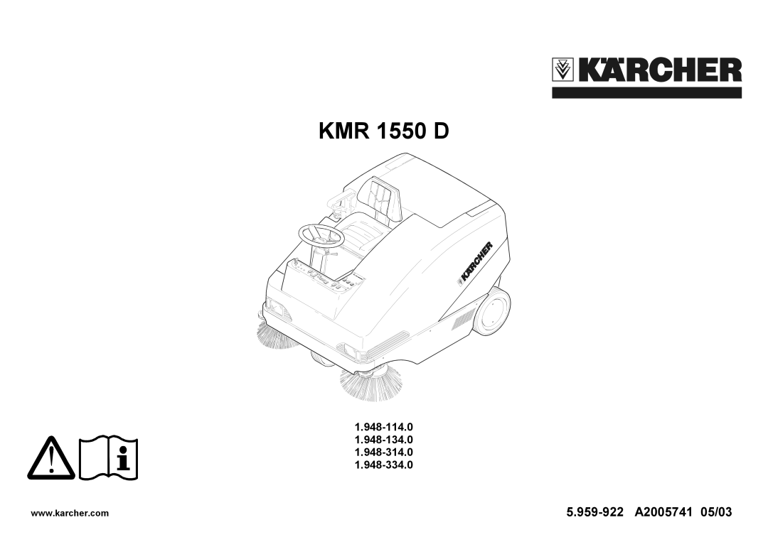 Karcher KMR 1550 D manual 