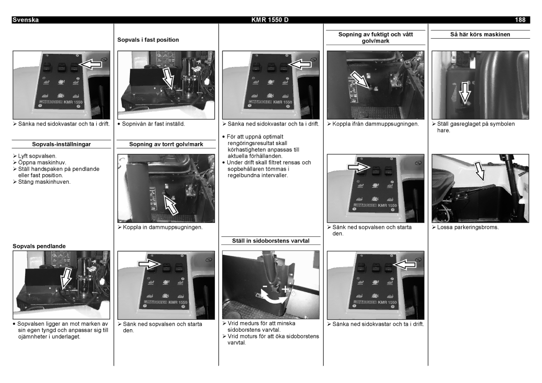 Karcher manual Svenska KMR 1550 D 188 