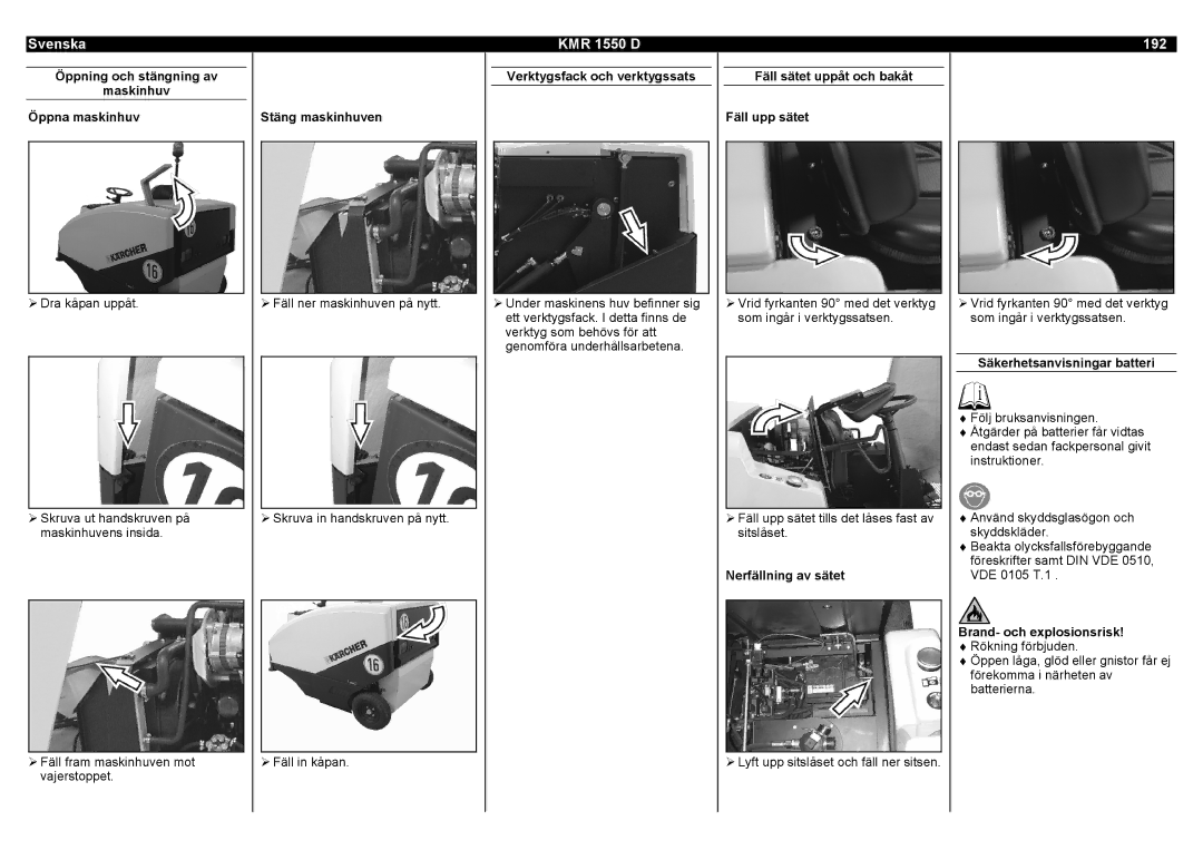 Karcher KMR 1550 D manual 192 