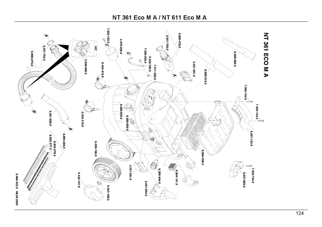 Karcher NT 611 ECO M A, NT 361 ECO M A manual 124 