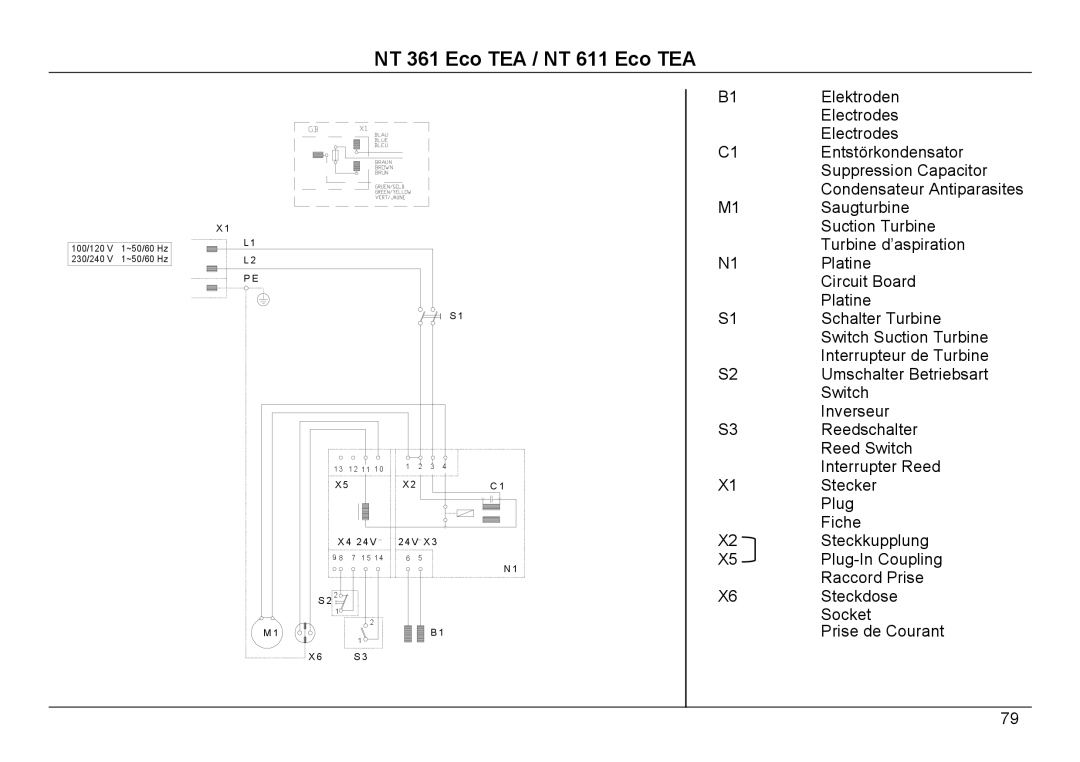 Karcher NT 361, NT 611 manual Elektroden 