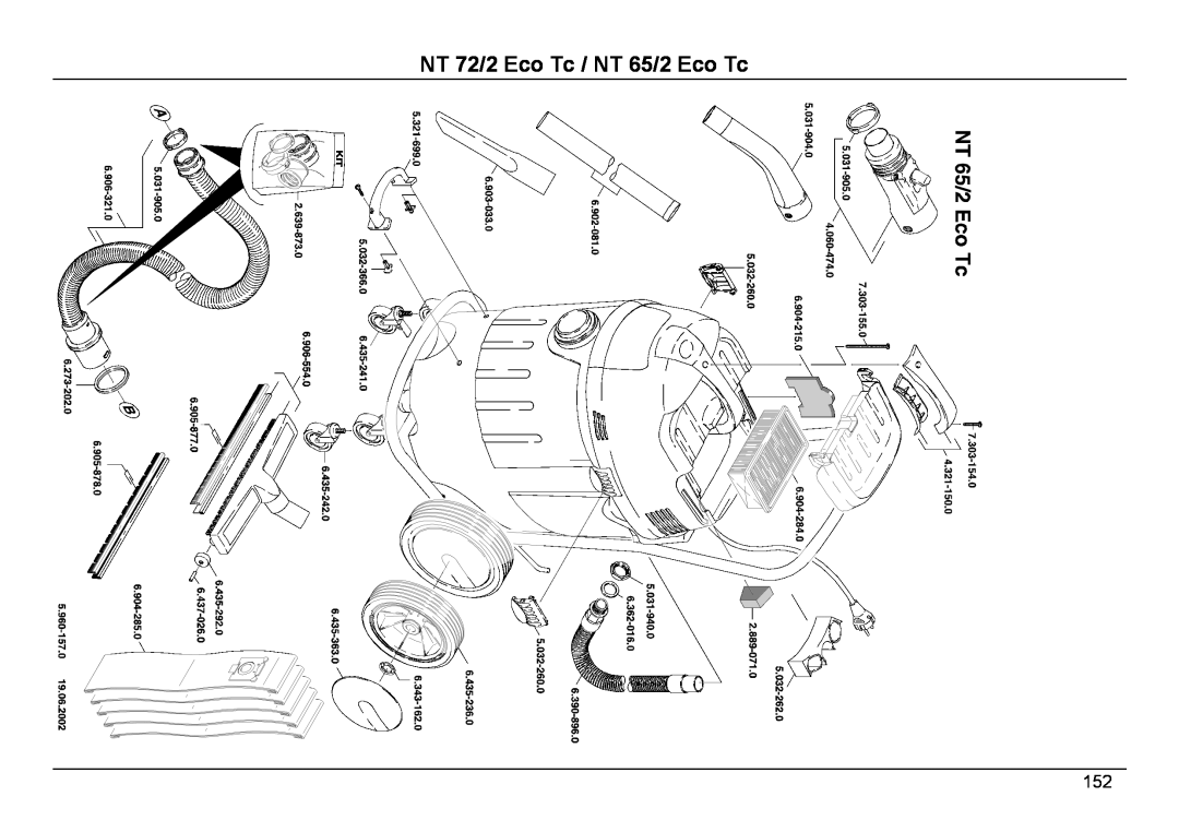Karcher NT 65/2 ECO TC manual NT 72/2 Eco Tc / NT 65/2 Eco Tc 