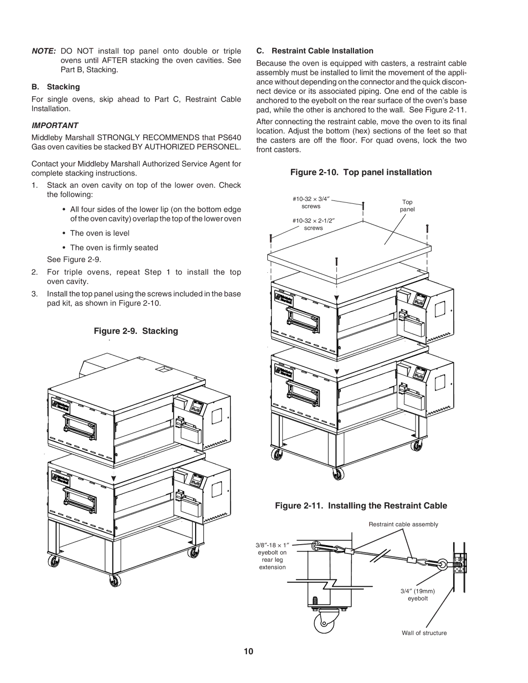 Karcher PS640G installation manual Top panel installation 