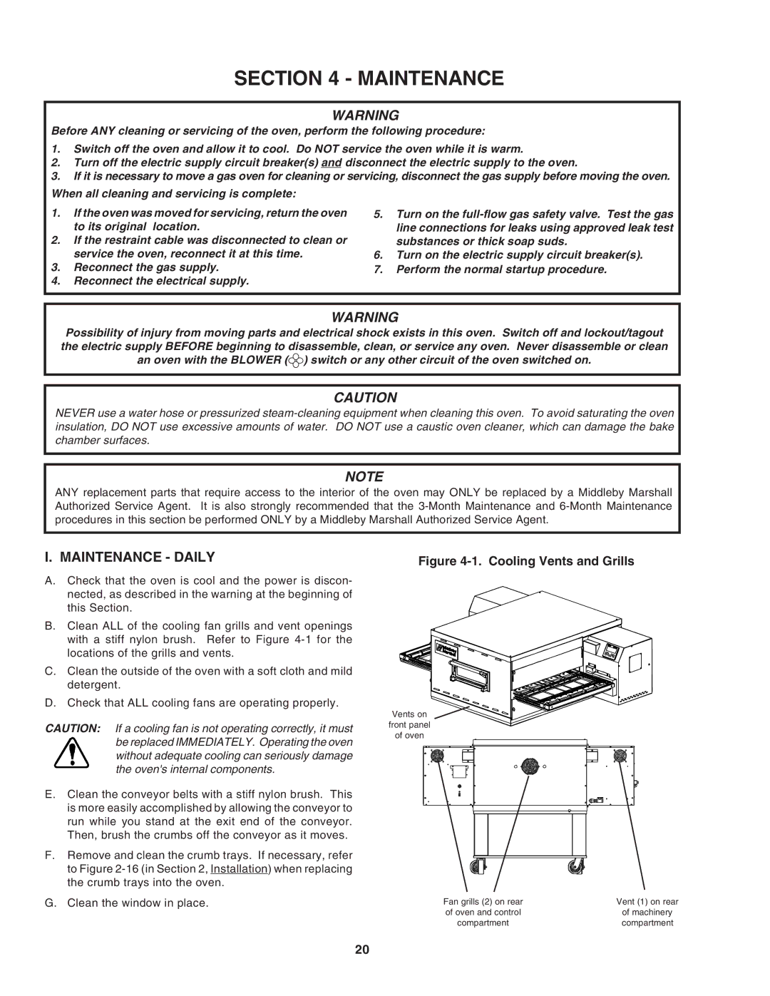 Karcher PS640G installation manual Maintenance Daily 