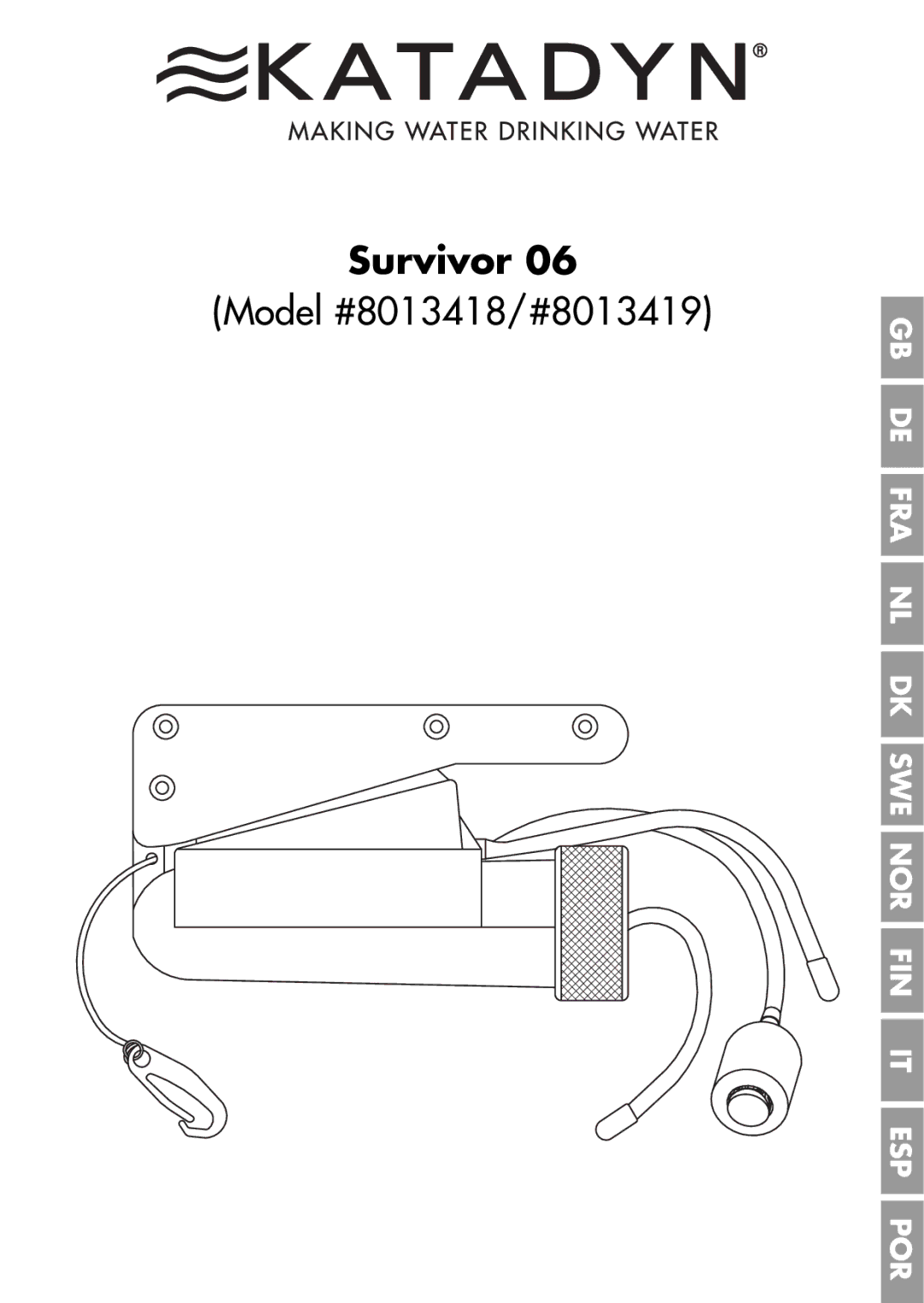 Katadyn 8013419, 8013418 manual Survivor 