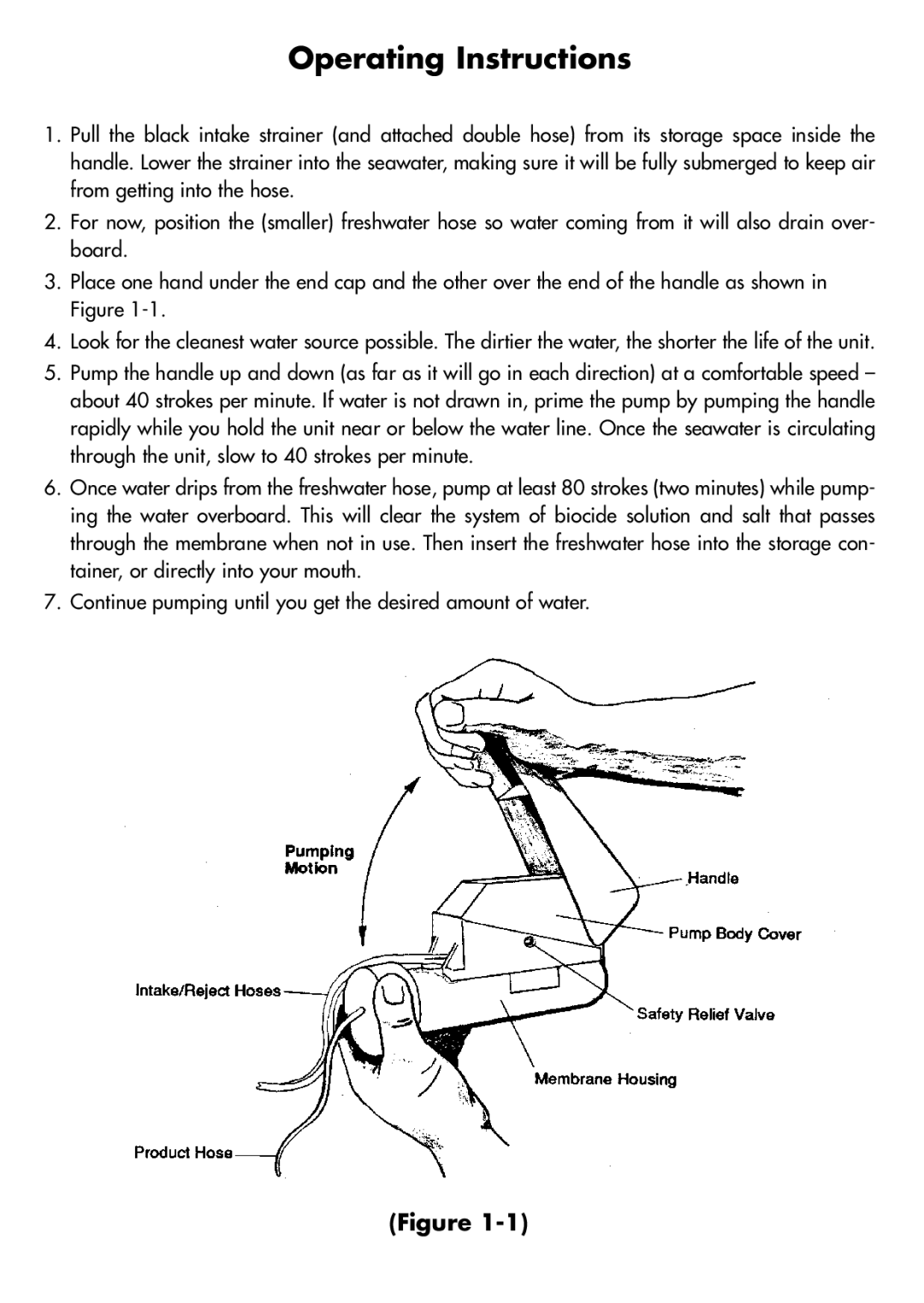 Katadyn 8013418, 8013419 manual Operating Instructions 