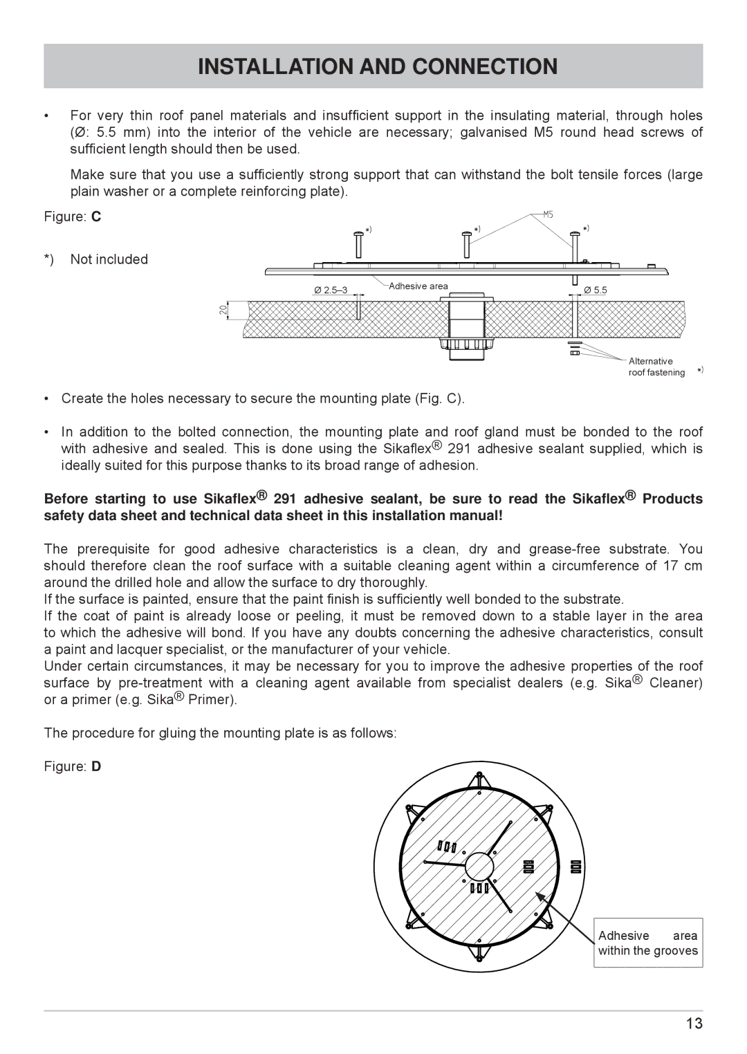 Kathrein cap910 manual Figure C Not included 