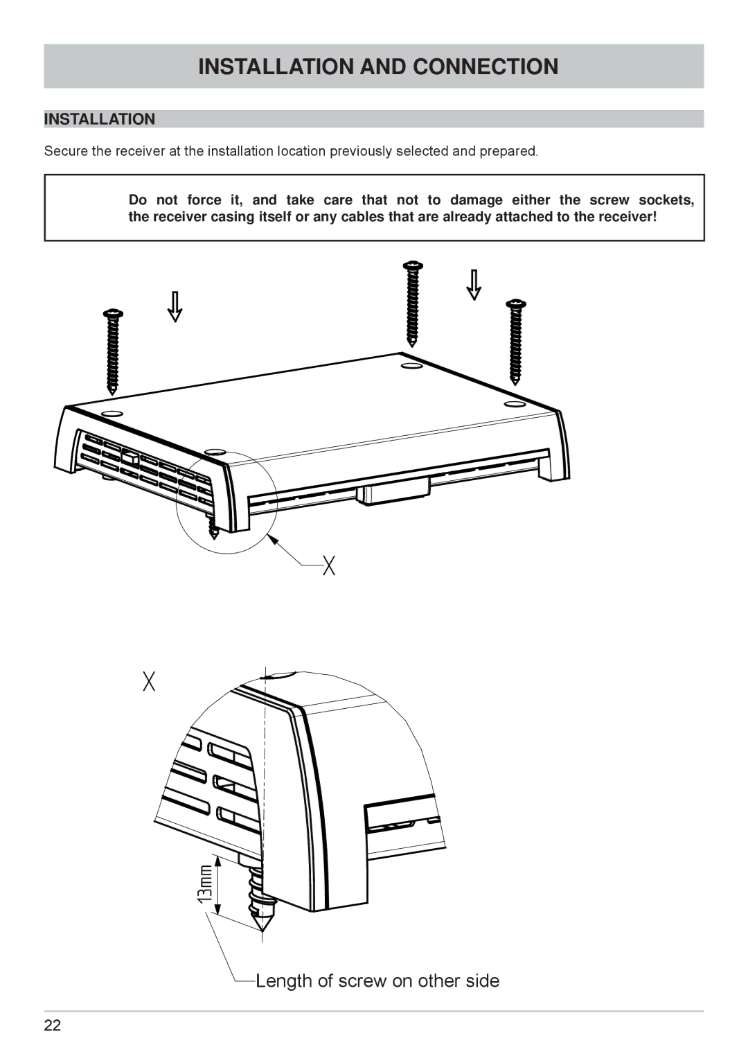 Kathrein cap910 manual Installation 