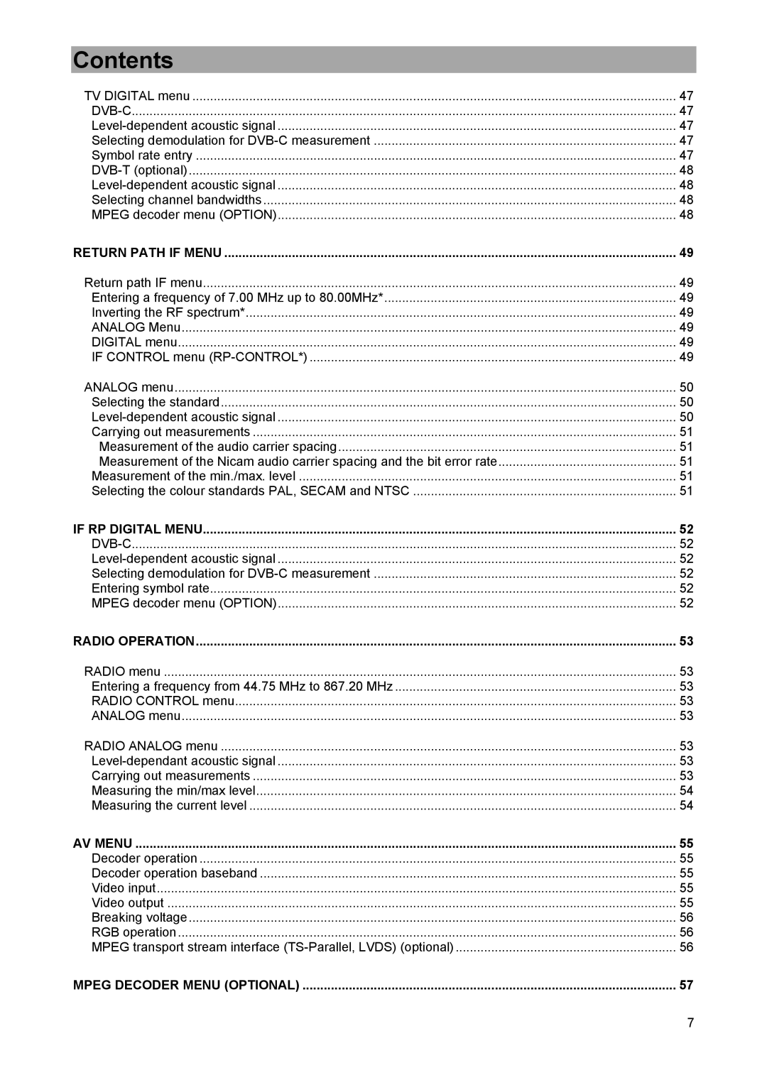 Kathrein 9986492, MSK 33 manual Mpeg transport stream interface TS-Parallel, Lvds optional 