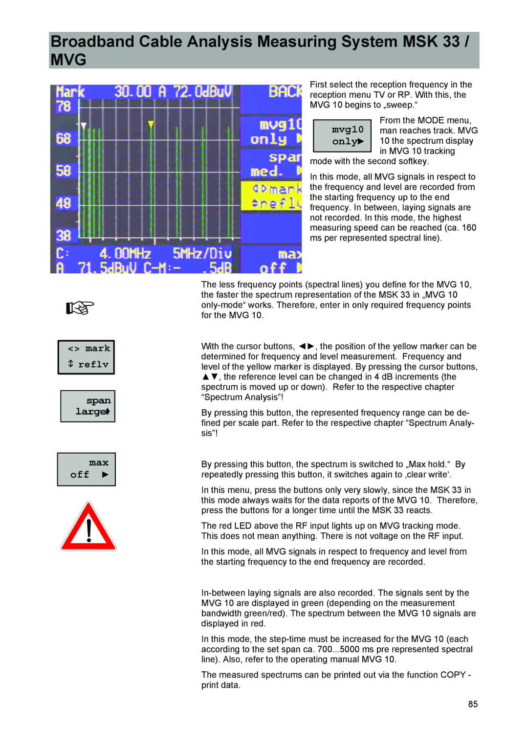 Kathrein 9986492, MSK 33 manual Track MVG10 