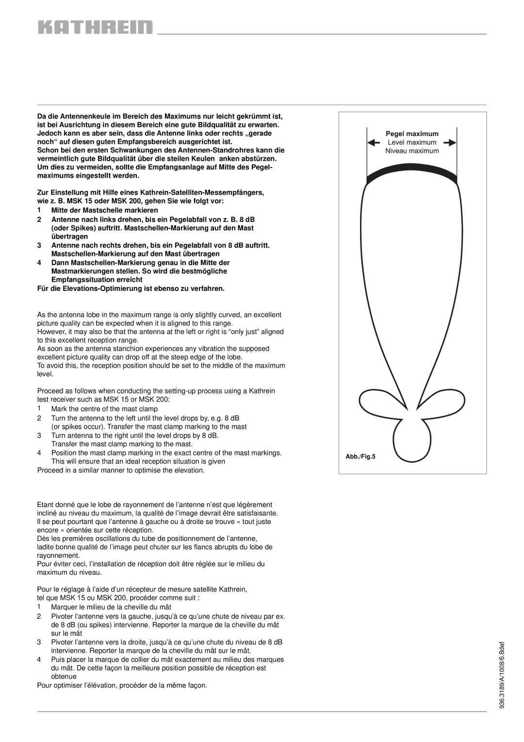 Kathrein UAS 572 specifications Abb 