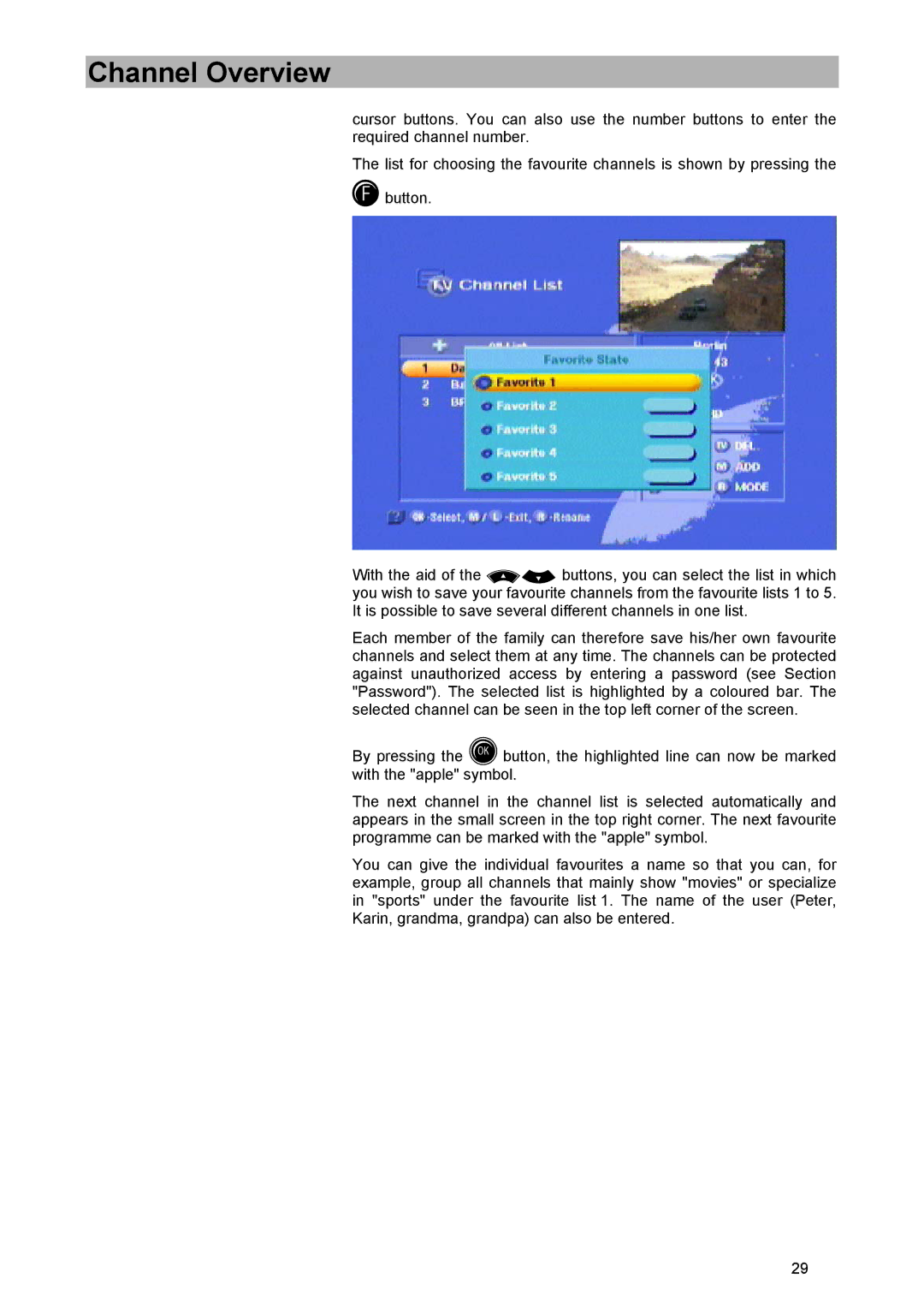 Kathrein UFD 570/S manual Channel Overview 