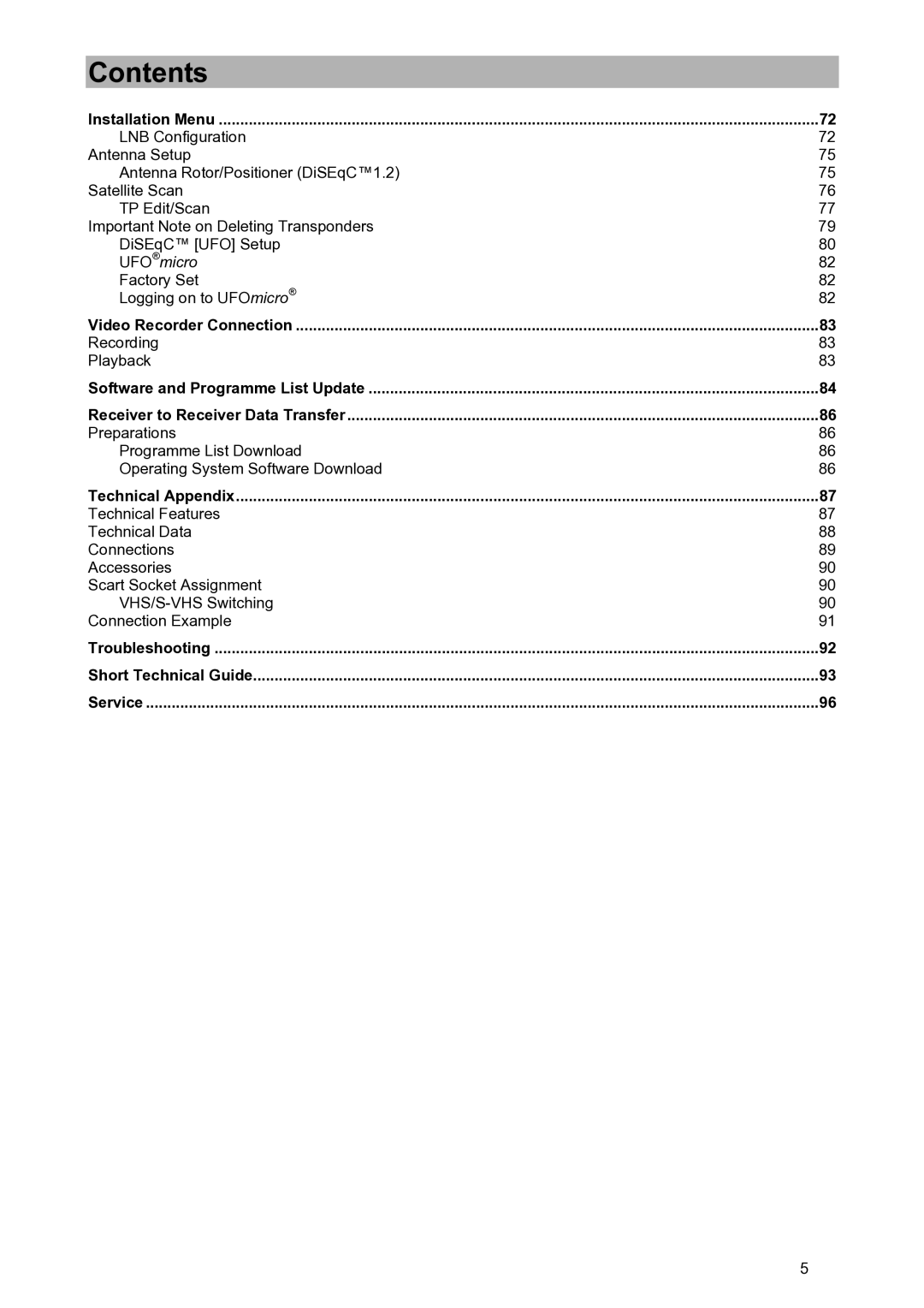 Kathrein UFD 580S manual UFOmicro 