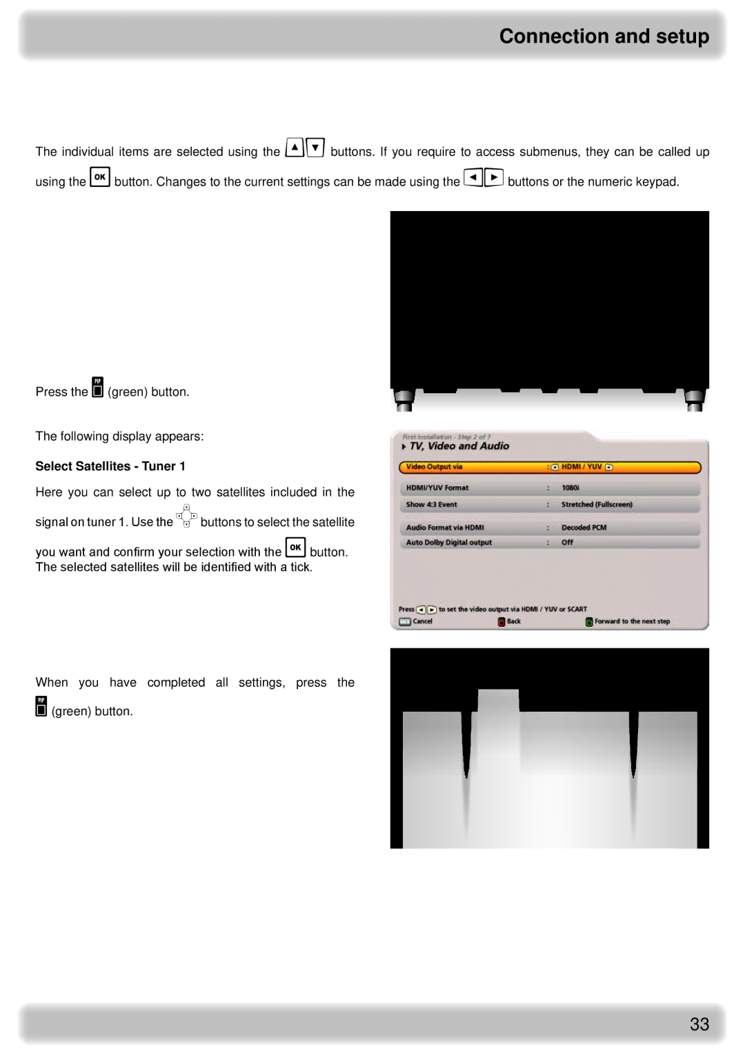 Kathrein UFS 922 sw, UFS 922 si manual OneCable System EXR ... / EXU, Select Satellites Tuner 