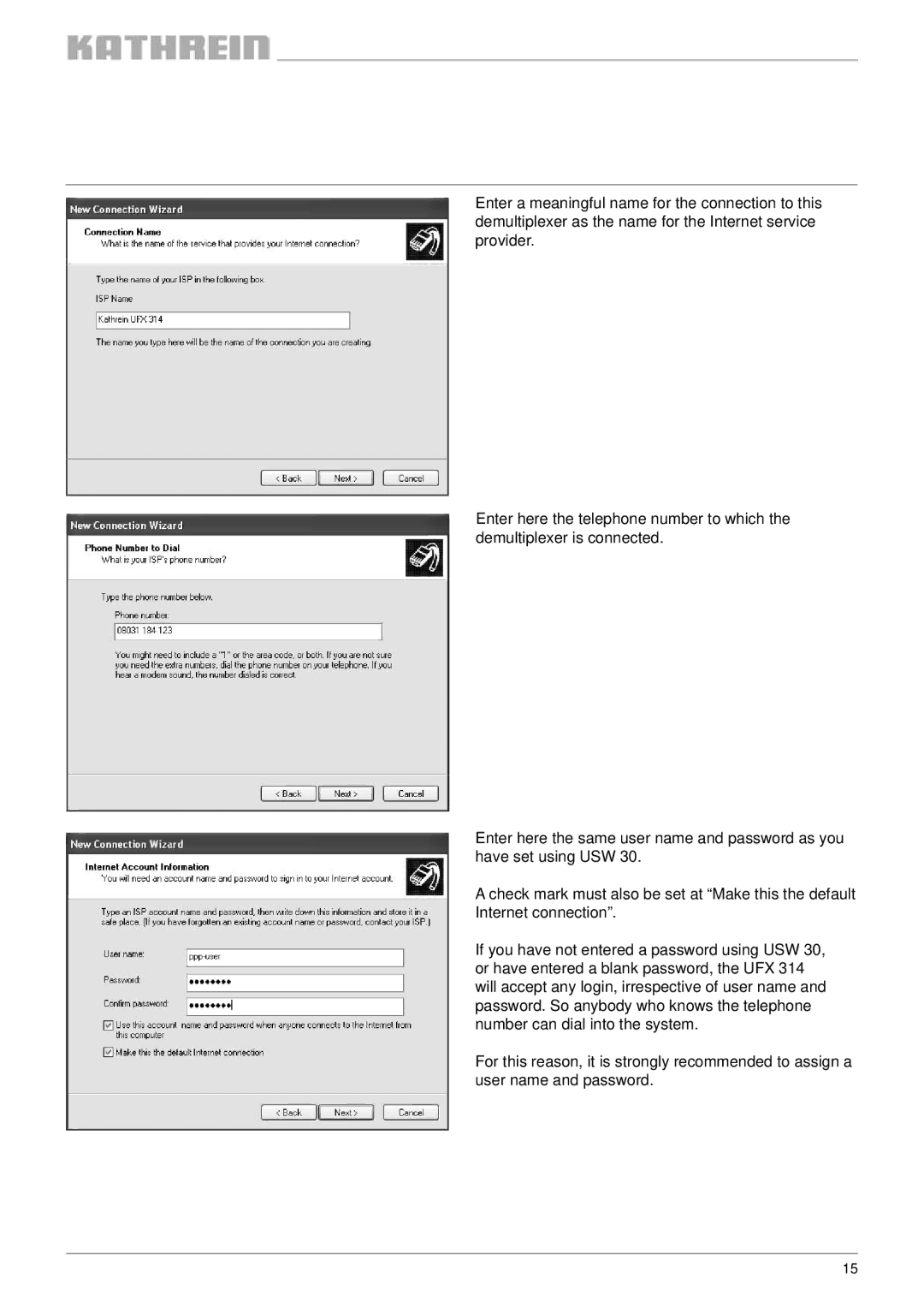 Kathrein BN 20610071, UFX 314 user manual 