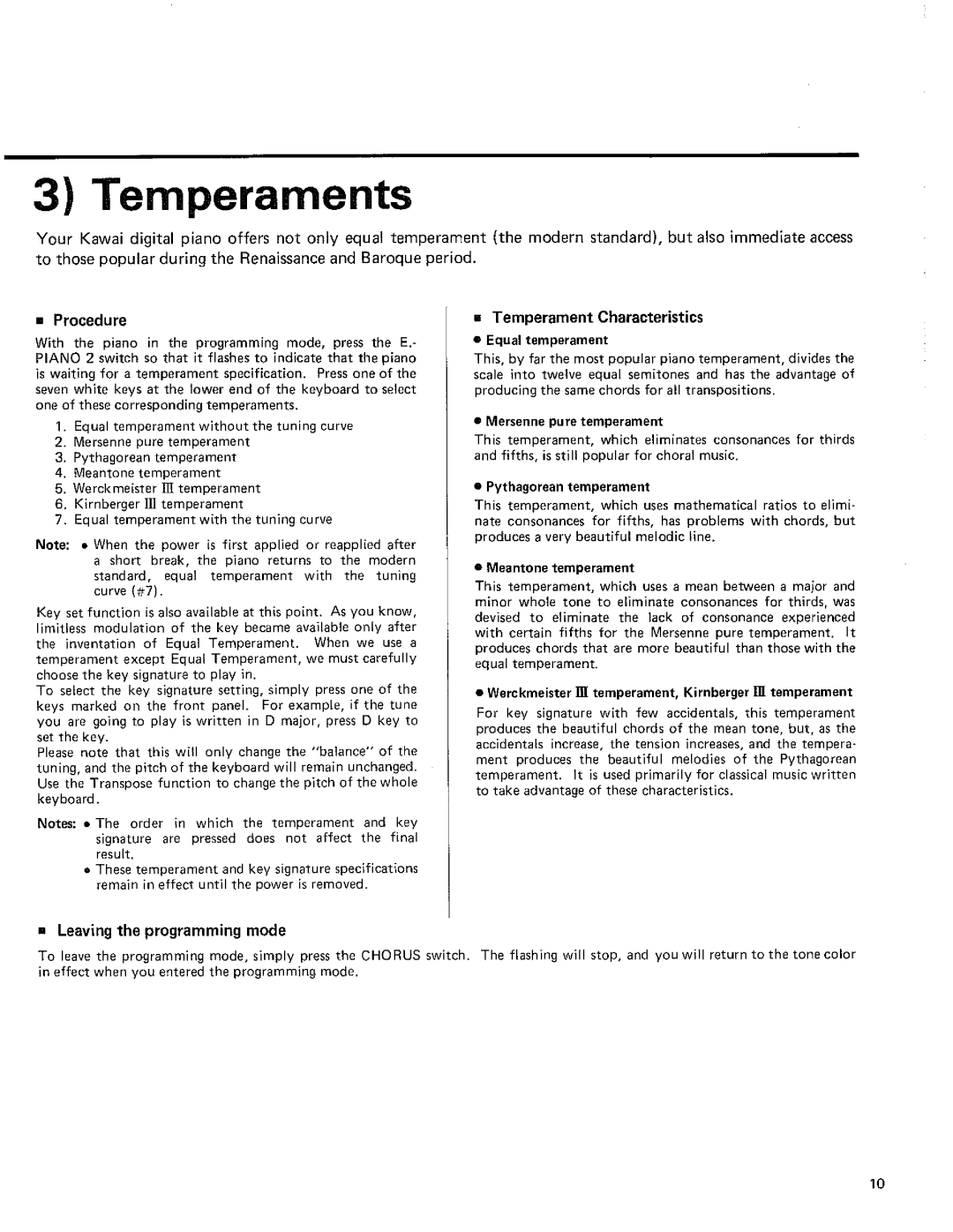 Kawai 2000 manual 