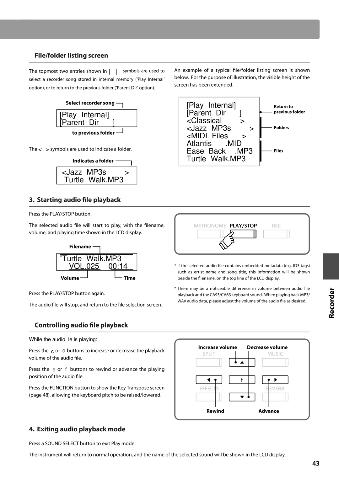 Kawai CA93 Play Internal Parent Dir, ‚Jazz MP3s Turtle Walk.MP3, Classical, Jazz MP3s Midi Files Atlantis, Ease Back MP3 