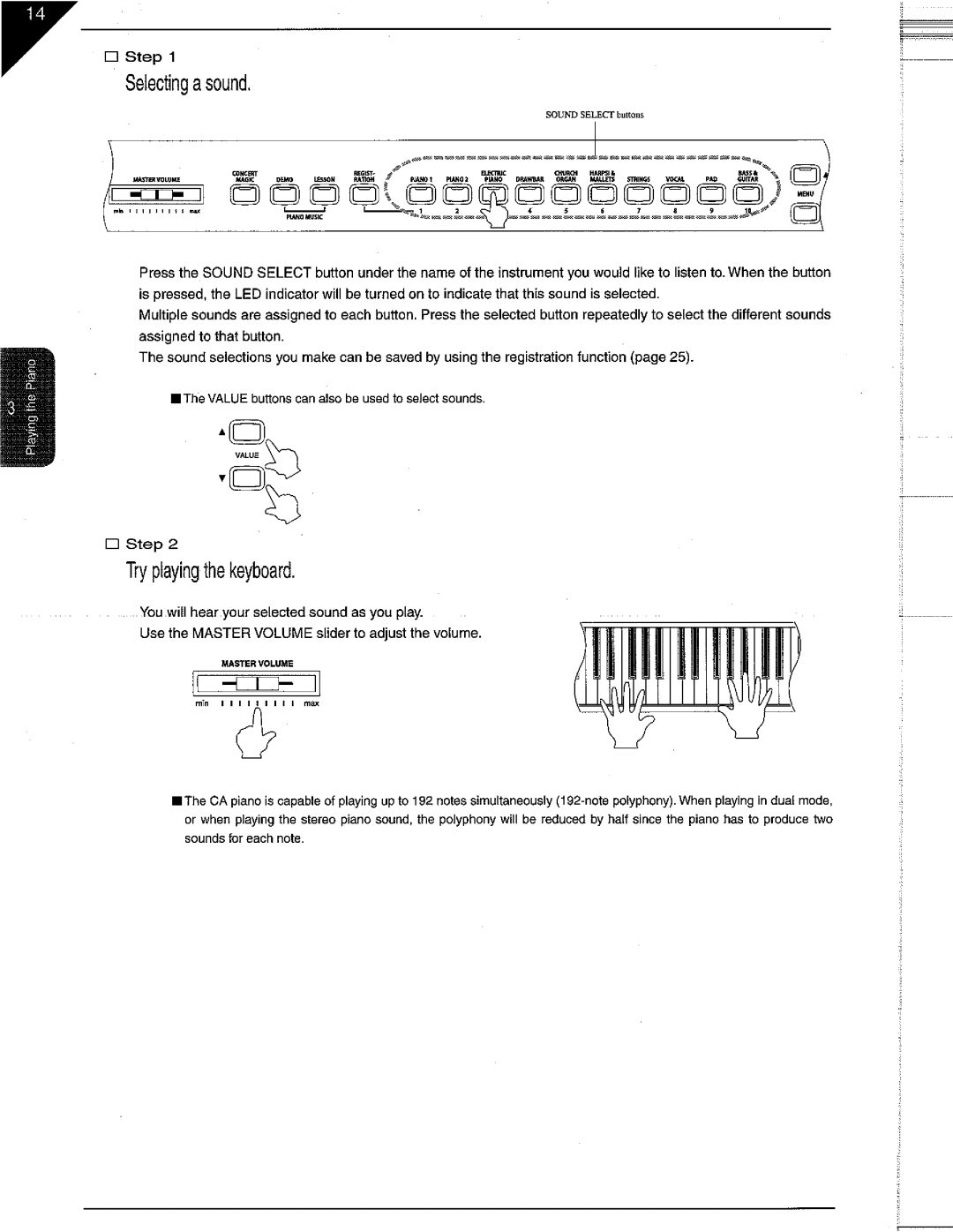 Kawai CA51, CA71, CA91 manual 