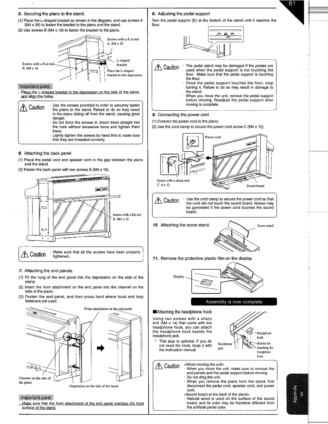 Kawai CA71, CA91, CA51 manual 