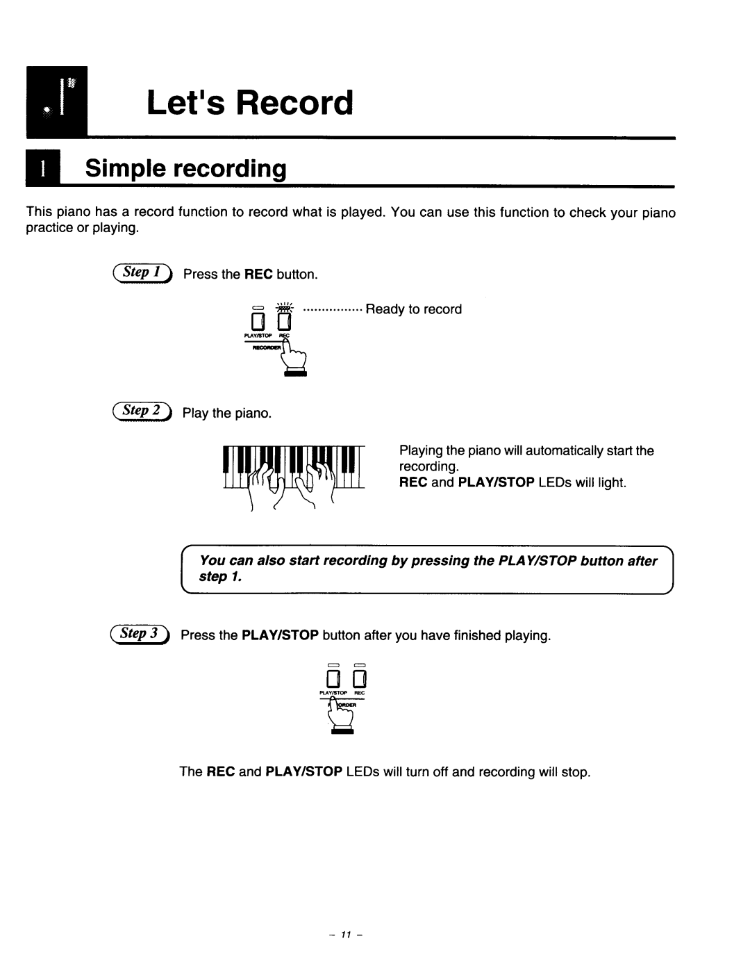 Kawai CA840, CA640, CA440 manual 