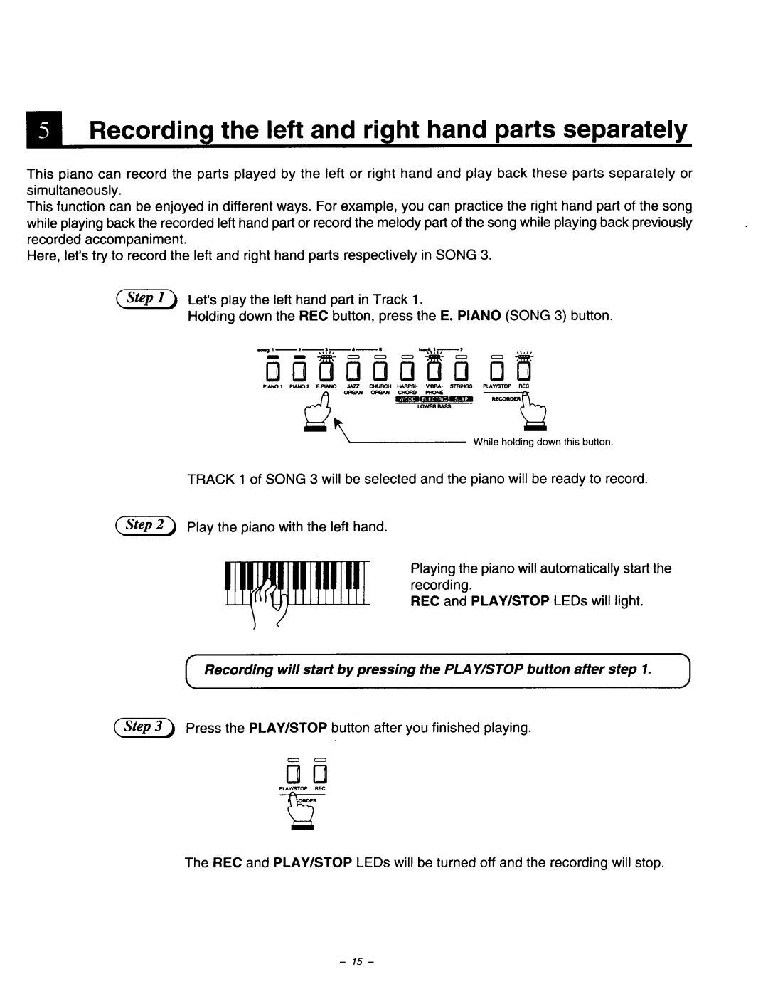 Kawai CA640, CA840, CA440 manual 