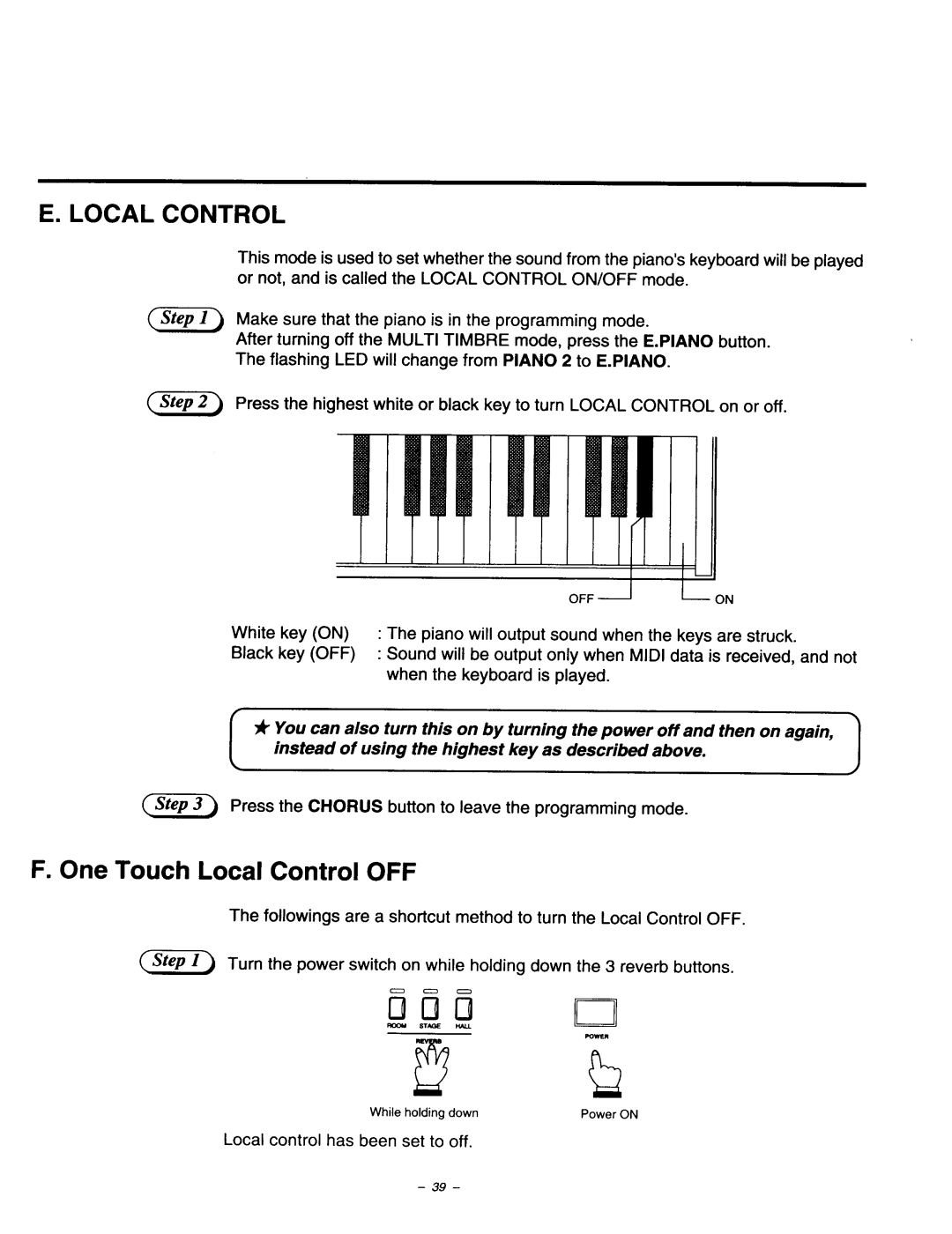 Kawai CA640, CA840, CA440 manual 