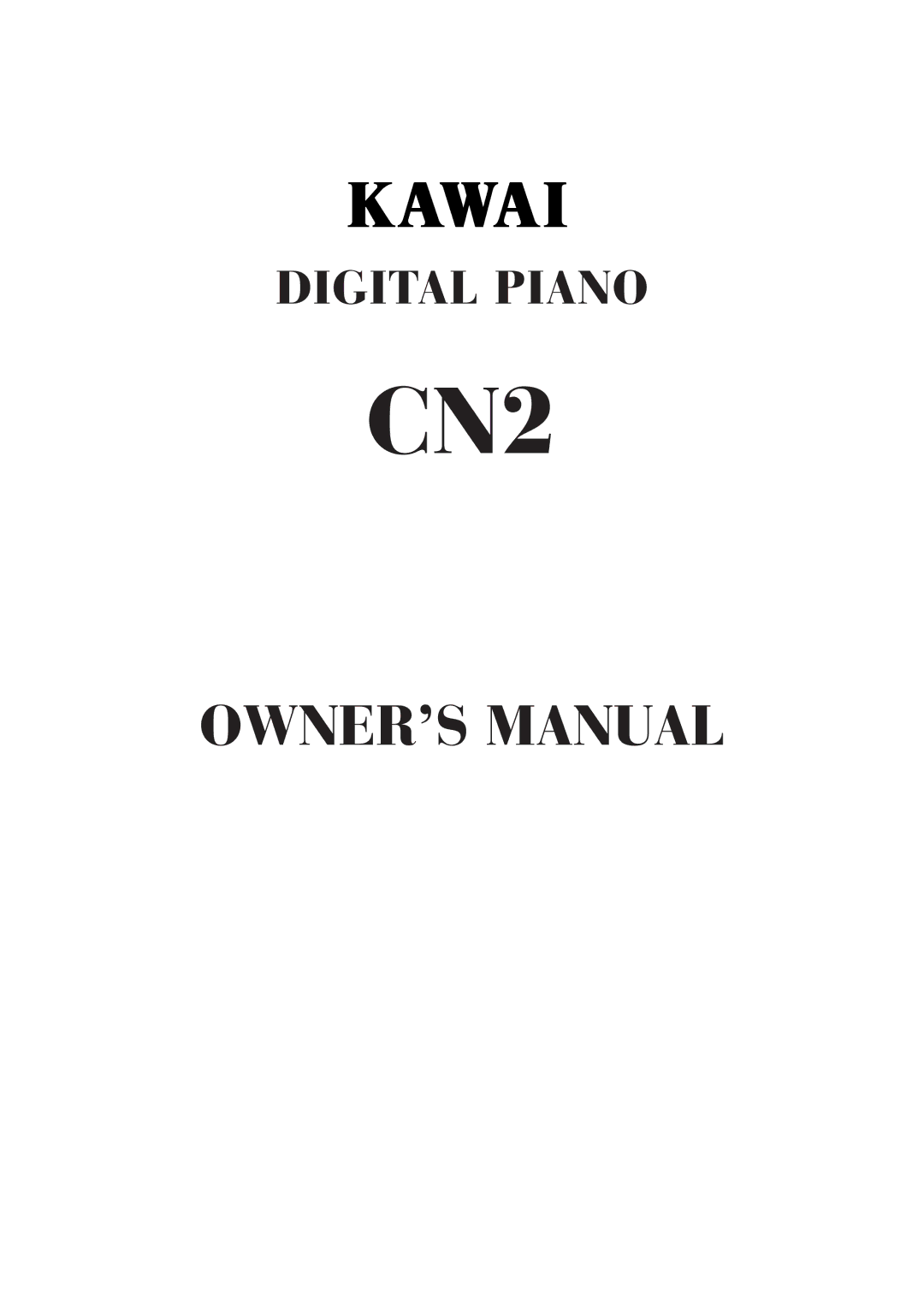 Kawai CN2 manual 