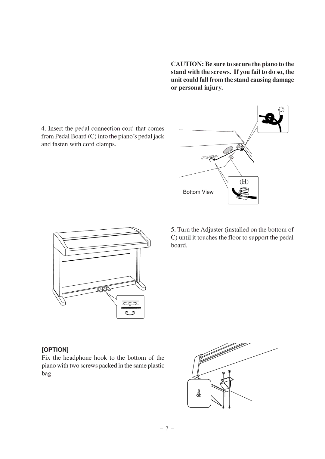 Kawai CN2 manual Option 