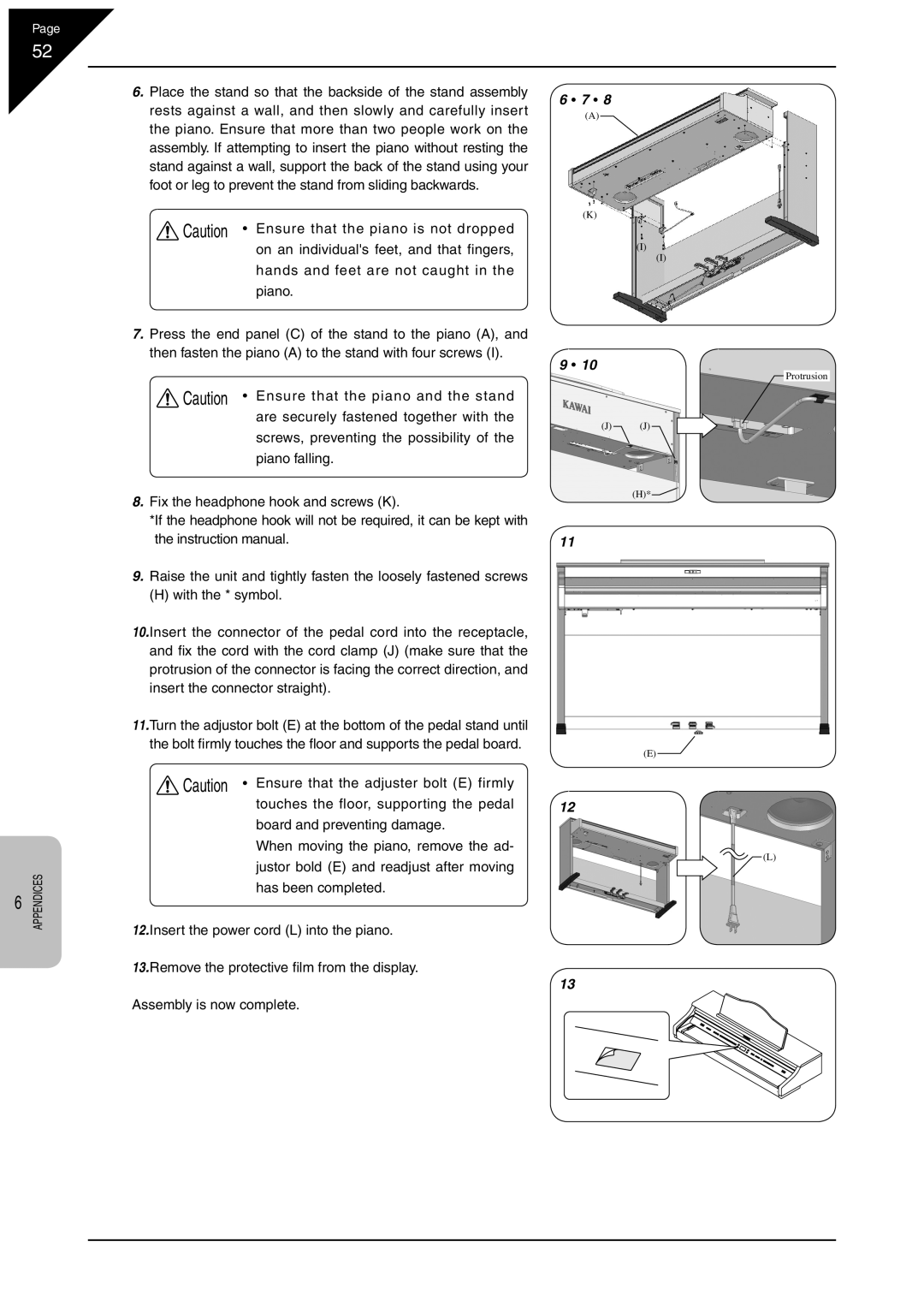 Kawai CN31 manual 7 y 