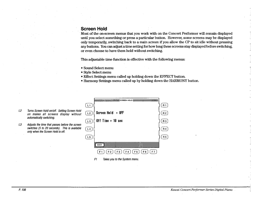 Kawai CP110 manual 