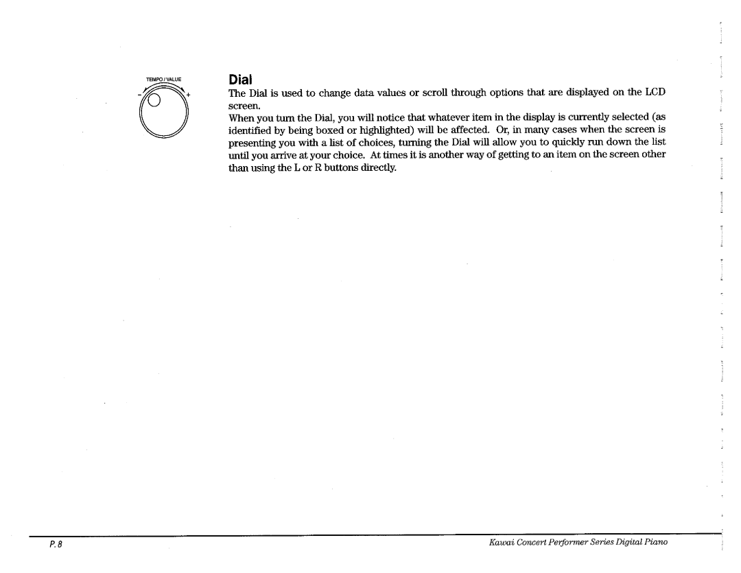 Kawai CP110 manual 