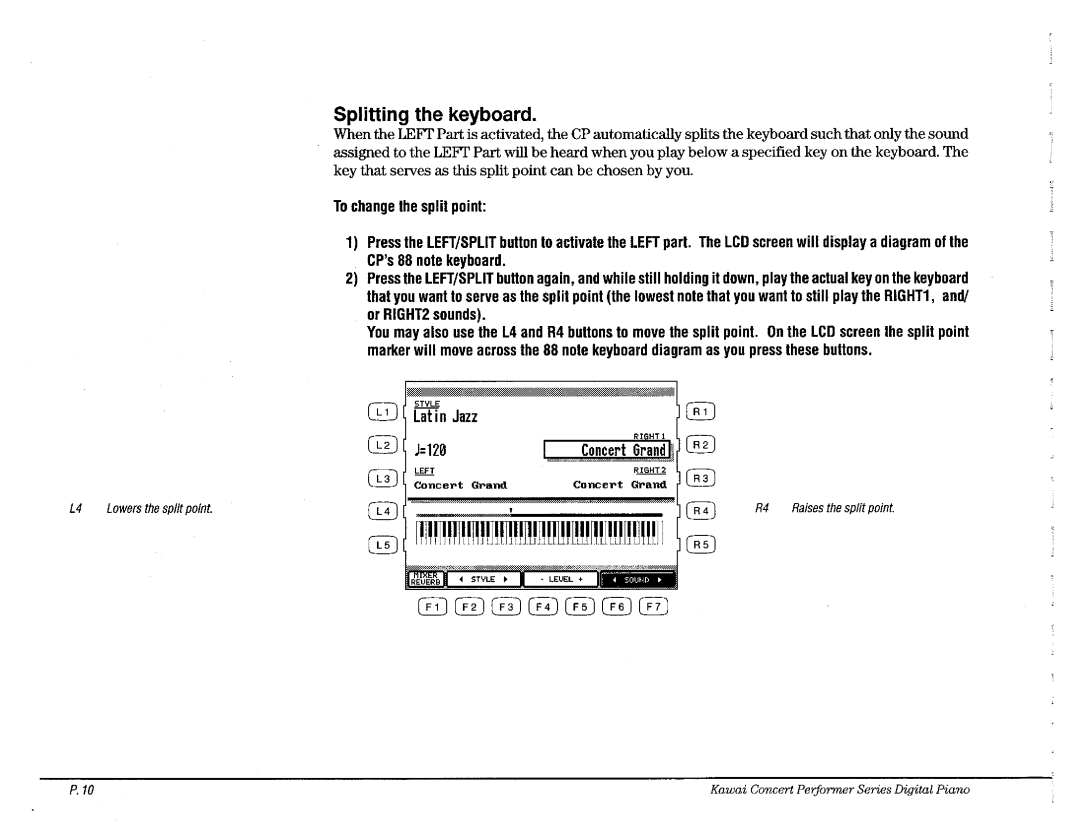 Kawai CP110 manual 