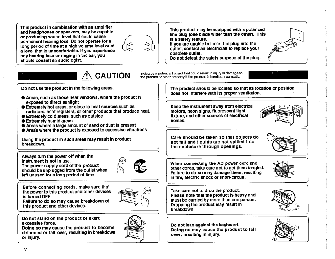 Kawai CP110 manual 