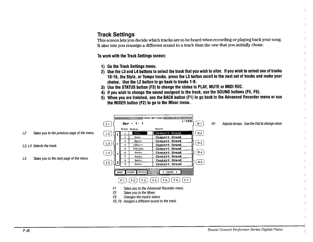 Kawai CP110 manual 