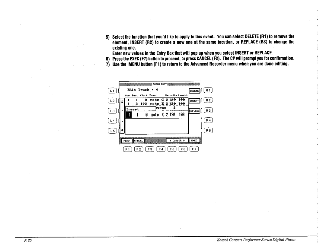 Kawai CP110 manual 