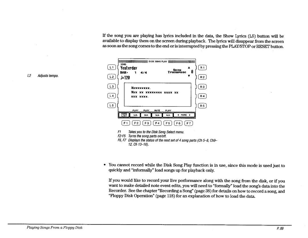 Kawai CP110 manual 