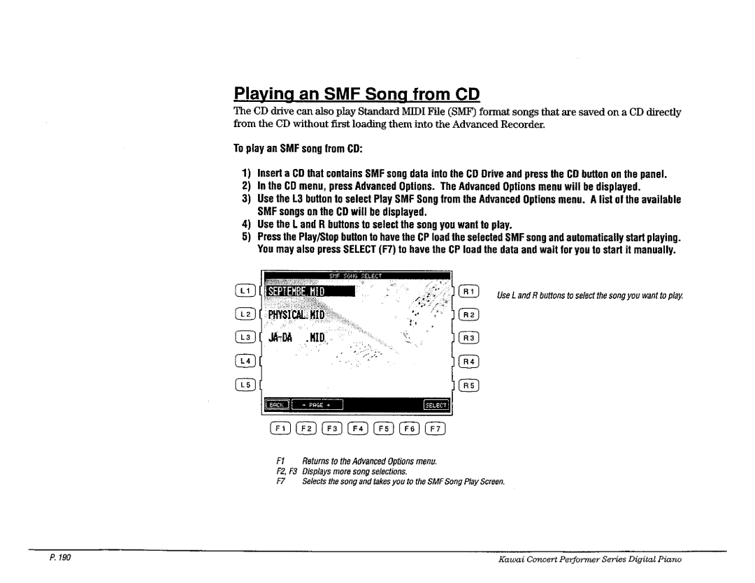 Kawai CP187, CP177, CP207 manual 