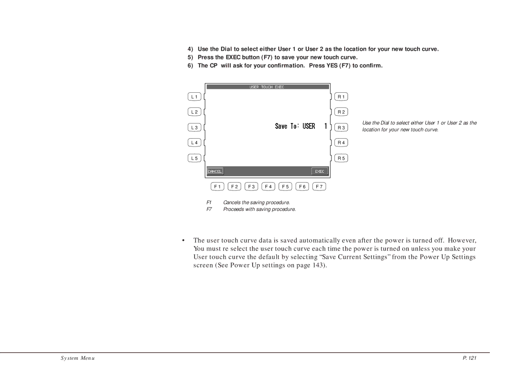 Kawai CP205/CP185 manual System Menu 