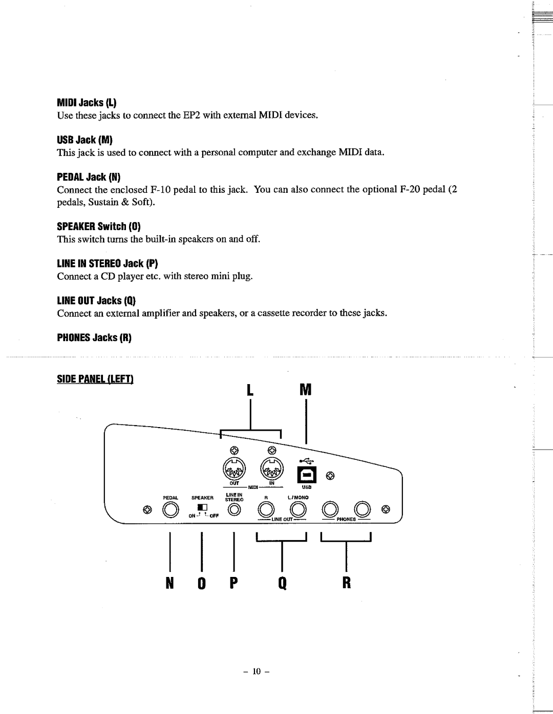 Kawai EP2 manual 