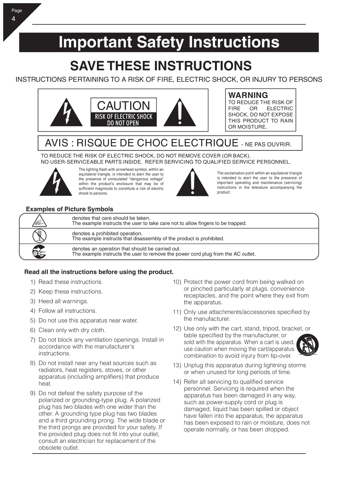 Kawai EP3 manual Important Safety Instructions 