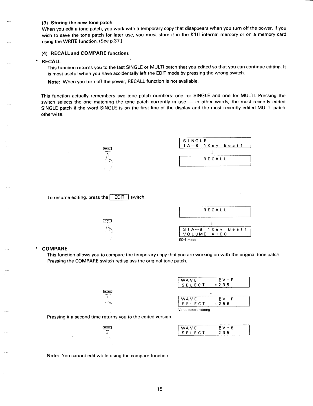 Kawai K1II manual 