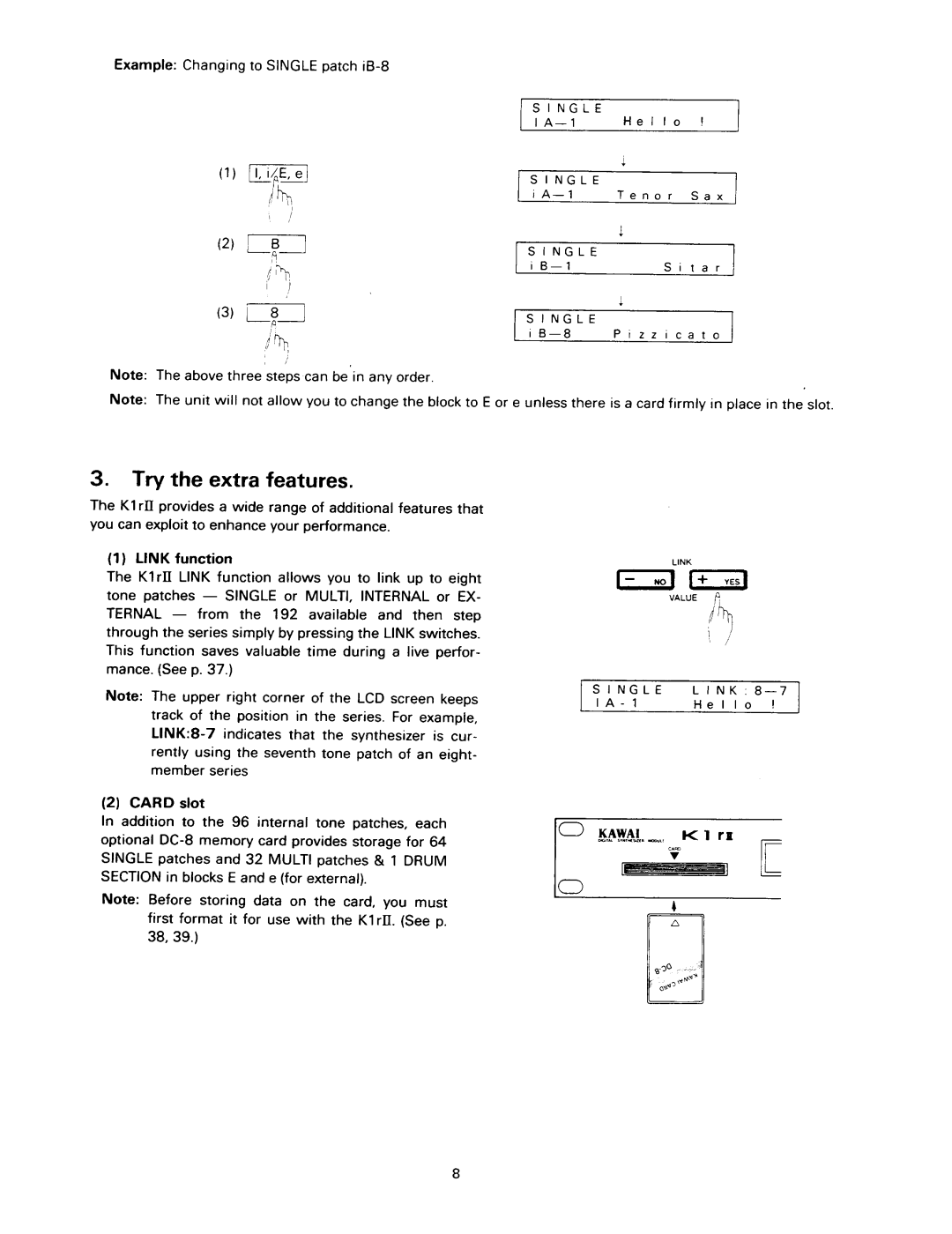 Kawai K1RII manual 